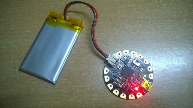 USB cable out and connect it to the battery